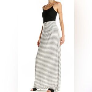 Max Studio White and Gray Maxi Skirt. Size S